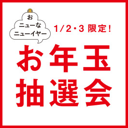 新年『お年玉抽選会』開催！