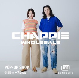 独自の古着カルチャーを発信する〈CHAPPIE WHOLESALE〉のポップアップショップを「ビームス ライフ 横浜」で開催