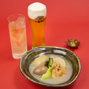 生ビール / ハイボール / おでん盛合せ 5種