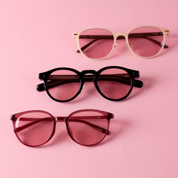 カラーレンズ（ROSE PINK)