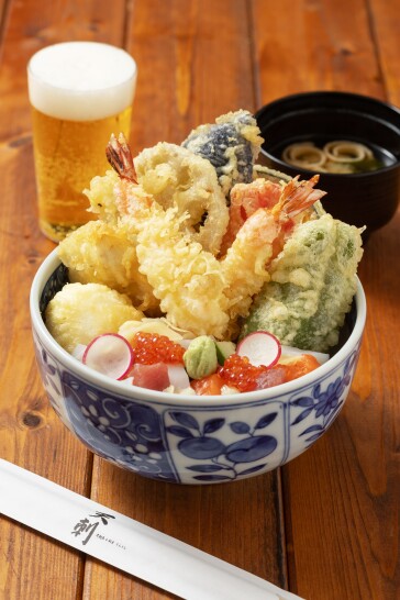 特天刺丼＋生ビール（小）