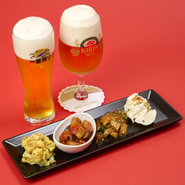 キリン一番搾り レギュラー / ご馳走ビール レギュラー(キリンブラウマイスター) / おすすめ!タパスの盛り合わせ4種