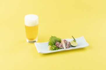 【セットでお得！】サッポロ 小生ビール／アジ刺身