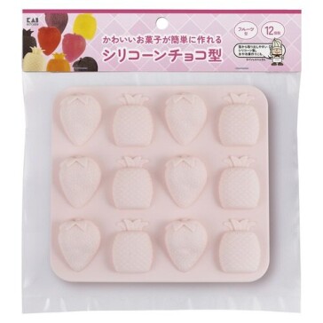 6F シリコーンチョコ型フルーツ小(12個取)