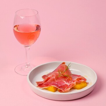 CACCI ロゼワイン / 生ハムマンゴー