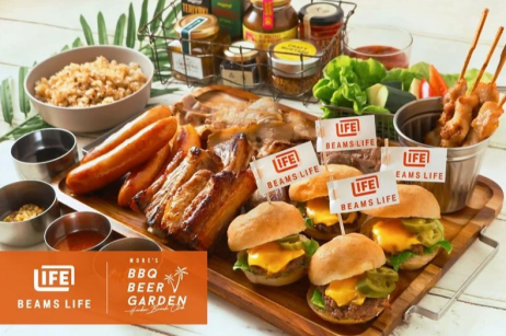 【横浜モアーズ屋上】モアーズBBQビアガーデンにて、 『ビームス ライフ 横浜』との期間限定コラボプランを8/8(金)よりスタート!